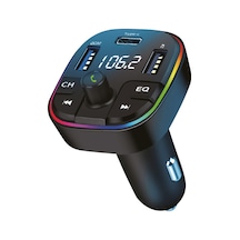 Bluetooth Araç Fm Modülatör 20w 3.4a Hızlı Şarj Usb Araç Şarj Cihazı Dijital Ekranlı