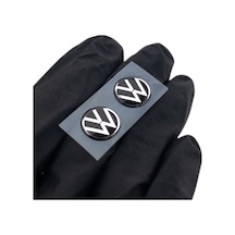 Kendinden Yapışkanlı Volkswagen Logolu 14 Mm Damla Baskılı Anahtarlık Amblemi 2 Adet 3d Etiket
