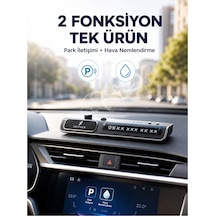 Led Işıklı Araç Ön Cam Telefon Numarası Gösterme Aparatı + 3 Seviyeli Hava Nemlendirici Yeni Nesil Çok Renkli