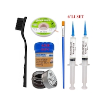 Mechanic Krem Lehim 183 C 42gr Havya Uc Temizleyici Flux Lehim Toplama Cp-1515 Lehim Emme Teli 2fırça Seti01