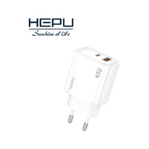 Hp-c31 45 Watt Gan Şarj Adaptörü 2-port Fast Charger Hızlı Şarj Adaptörü Type C Kablo Dual-port Charger Qc 3.0