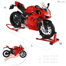1:6 Diecast Kırmızı Işıklı, Anahtarlı & Su İle Çalışan Dumanlı Model Motorsiklet