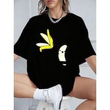 Noıssey Urban Pop Graphic Kadın Tişört Koleksiyonukod 5611 Siyah