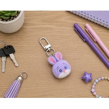 Sevimli Mor Tavşan Charm Anahtarlık Peluş Figür Çanta Ve Anahtar Aksesuarı Hediye