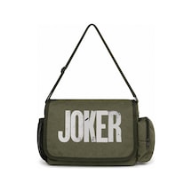 Sevbano Joker Batman Film Kahramanı Baskılı Unisex Okul, Spor, Ofis Çok A Haki