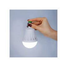 9 Watt Şarjlı Led Ampul Seyyar Askı Aparatlı Ampul 4 Adet Beyaz