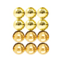 3 Adet Mistique Home Cici Top 4 Cm Gold 12'li Çok Renkli