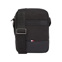 Tommy Hilfiger Th Nylon Erkek Siyah Travel Mini Reporter-8502 Siyah