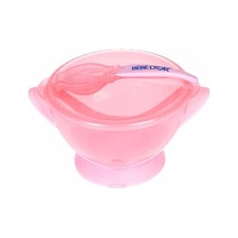 Bebedor Vakumlu Tabak Ve Kaşık - Pembe