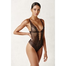 Meriluu Bd0018 Fantezi Babydoll-Siyah-M