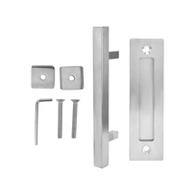 Çift Taraflı Ahır Kapı Kolu Fırçalı Paslanmaz Garaj Dolap Kolu Huiliang