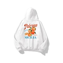 Tarzsokak Kadın Palermo Sicilia Sweatshirt Beyaz