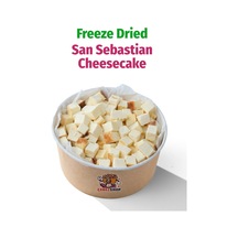 Freeze Dried San Sebastian Cheesecake Kurutulmuş Çıtır Cheesecake Küpleri, Karamelize Atıştırmalık - 300 Gr