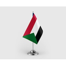 Sudan Tekli Saten Masa Bayrağı Seti Diğer