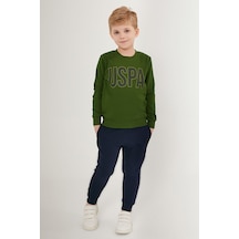 U.s. Polo Assn Strip Yeşil Erkek Çocuk Eşofman Takımı