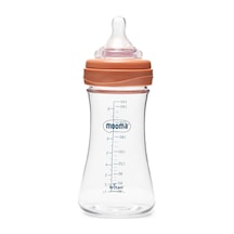 Mooma Neutra Tritan Biberon 250 Ml 6-18 Ay Orta Akış Mercan Pembe