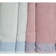 Özdilek Candidum Pembe-krem/mavi Best Set Bambu Aile Hamam Seti H Krem - Pembe