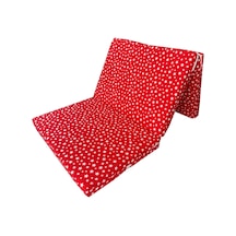 Katlanır Yer Yatağı 8 Cm Kalın Sünger Yatak 80x180x8 Cm-kırmızı Yıldız