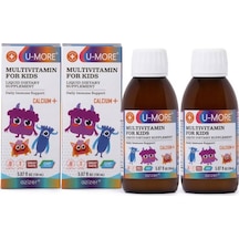 2'li Gelişim Paketi - Çocuklar İçin Multivitamin & Kalsiyum Şurubu 150 Ml X2 - Çinko Ve C Vitaminli
