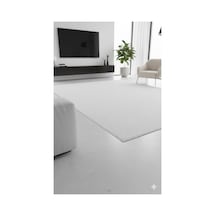 Via Yıkanabilir Kaydırmaz, Pamuk Dokuma, Premium Kalite Salon&mutfak&yemek Odası Kilimi-813 Krem