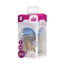 Nip Wide Neck Bottle 120 ML Antikolik Cam Biberon Erkek