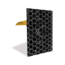 Tink Kendinden Yapışkanlı Siyah Petek Mermer Desenli Pvc Panel 41x62cm