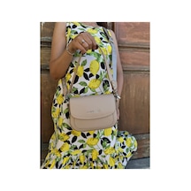 Just Polo Kadın Orta Boy Ayarlanabilir Çapraz Askılı Günlük Kullanıma Uygun El & Omuz Çantası Shoulder Bag Vizon