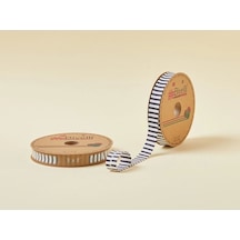 Biye Kalın Çizgili Katlı F11 Siyah 2 Cm 25 Metre %65 Koton %35 Polyester