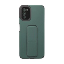 Samsung Uyumlu Galaxy A03s Uyumlu Kılıf Mega Standlı Silikon - Yeşil