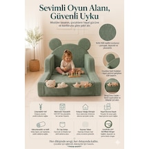 Dizanor Mini Nest 6sı 1 Arada Bebek Oyun Parkı Ve Park Yatak Hardal Fitilli 70 X 130