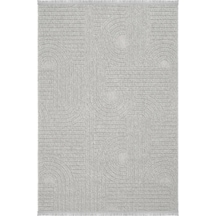 Seyran Loopy 623 Gri Halı Ince Mutfak Kilim Salon Kesme Halı Yolluk Gri