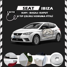 Seat Ibıza Oto Araç Kapı Koruma Fitili 5 Metre Parlak Beyaz Renk