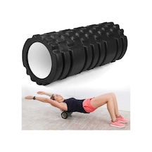 Yüksek Yoğunlukta Orta Sert Foam Roller Masaj Köpüğü Pilates Masaj Rulosu Siyah Karışık
