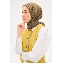 Silk Home Arve Eşarp Viona Kahverengi 90x90 Çok Renkli