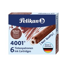 Pelikan Kartuş Serisi Tp6x Dolma Kalem Kartuşu Kahverengi ---
