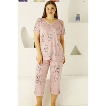 Alimer Kadın Pembe Büyük Beden Bermuda Pijama Takm Edy2704b-p Pembe Alimer Kadın Pembe Büyük Beden Bermuda Pijama Takm Edy2704b-p Pembe