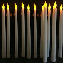 6 Adet Pilli Mum Led Alevsiz Dekoratif Aydınlatma Düğün Dekorasyo
