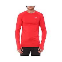 Raru Ignıs - Erkek Kırmızı Spor Uzun Kollu T-Shirt- Rukp102-250 Kırmızı