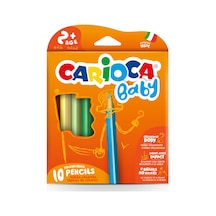 Carioca Baby Jumbo Üçgen Bebek Kuru Boya Kalemi 10'lu