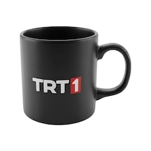 Trt1 Logolu Siyah Kupa Beyaz - Çok Renkli