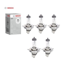 5 Adet Bosch H4 Soket 55w 12 Volt Sis Far Ampülü Beyaz