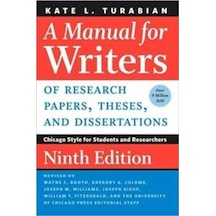 A Manual For Writers Of Research Papers, Theses And Dissertations 9780226430577