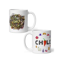 Şili Kupa Bardak 2 Adet Seyahat Hatıra Chile Mug