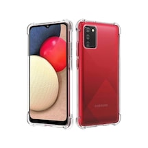 Samsung Uyumlu Galaxy M02S Şeffaf Airbag Köşe Korumalı Antishock Silikon Kılıf