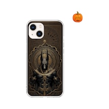 Apple Uyumlu iPhone 13 Mini Şeffaf Kılıf Antik Mısır 1 Tasarımlı