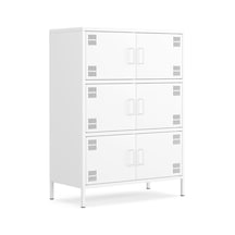 Pera Metal Çok Gözlü Dolap, 6 Kapaklı 80,50 X 40 X 109,50 Cm Ral 9016 Beyaz