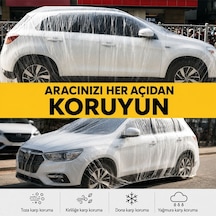 Sunup Sn-38878 Xl Beden Pe Araç Örtüsü 4.8x7.5 Metre Dört Mevsim Dayanıklı Su Geçirmez Ve Uv Korumalı Branda