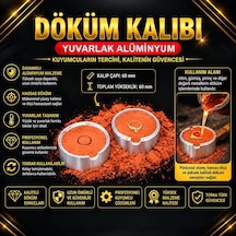 Döküm Kaynak Döküm Kalıbı Alüminyum Yuvarlak Profesyonel Malzeme Metalik