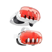 Pazly Jys Jys-mq012 Meta Quest 3 Vr Kılıf, Şeffaf Pc Kapağı, Kamera Lens Koruyucu - Şeffaf Turuncu Küçük Boyutlu Versiyon Şeffaf Turuncu