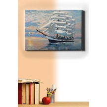 Webstyle Sayılarla Boyama Seti Kasnaklı Görkemli Yelkenli 40 X 50 Cm